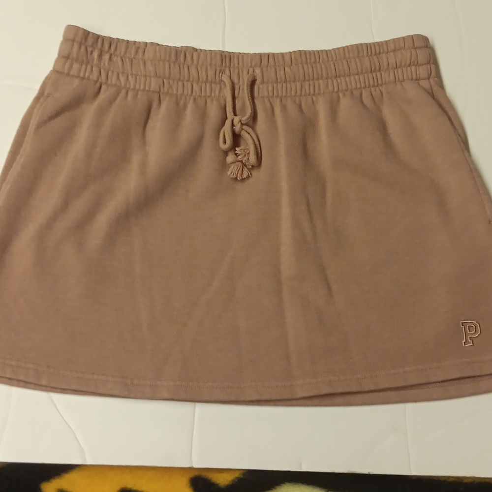 VS Pink Fleece Skirt